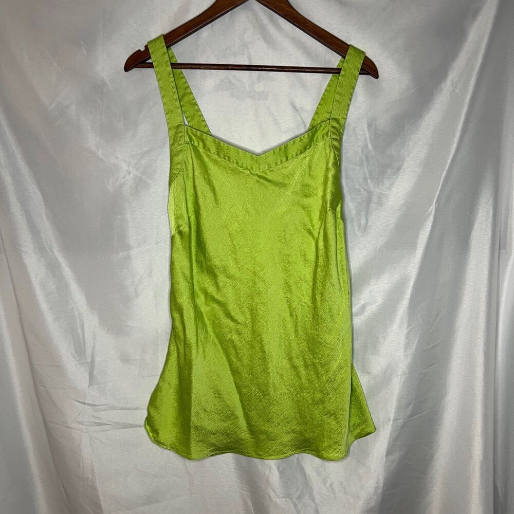 Soft Surroundings Criss Cross Back Silk Tank Top Blouse Womens Large
